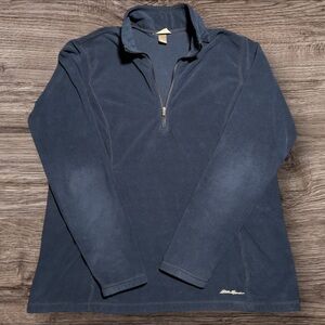 Eddie Bauer Dark Blue Half-Zip Pullover
